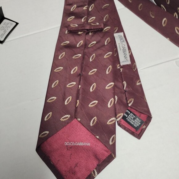 ❤️2 NWT DOLCE & GABBANA 100% Silk  Necktie Tie - Picture 7 of 8